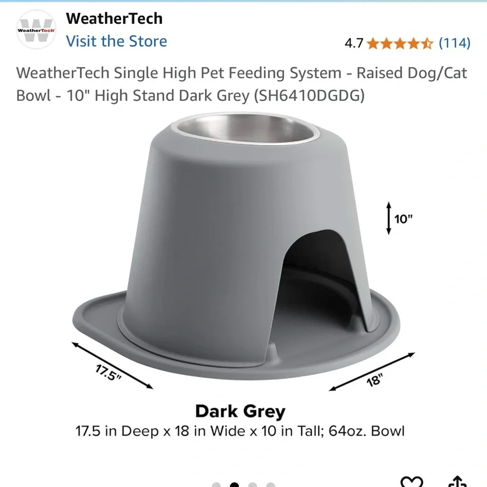 Weathertech Pet Bowl  and Pet Parents Belly Bands